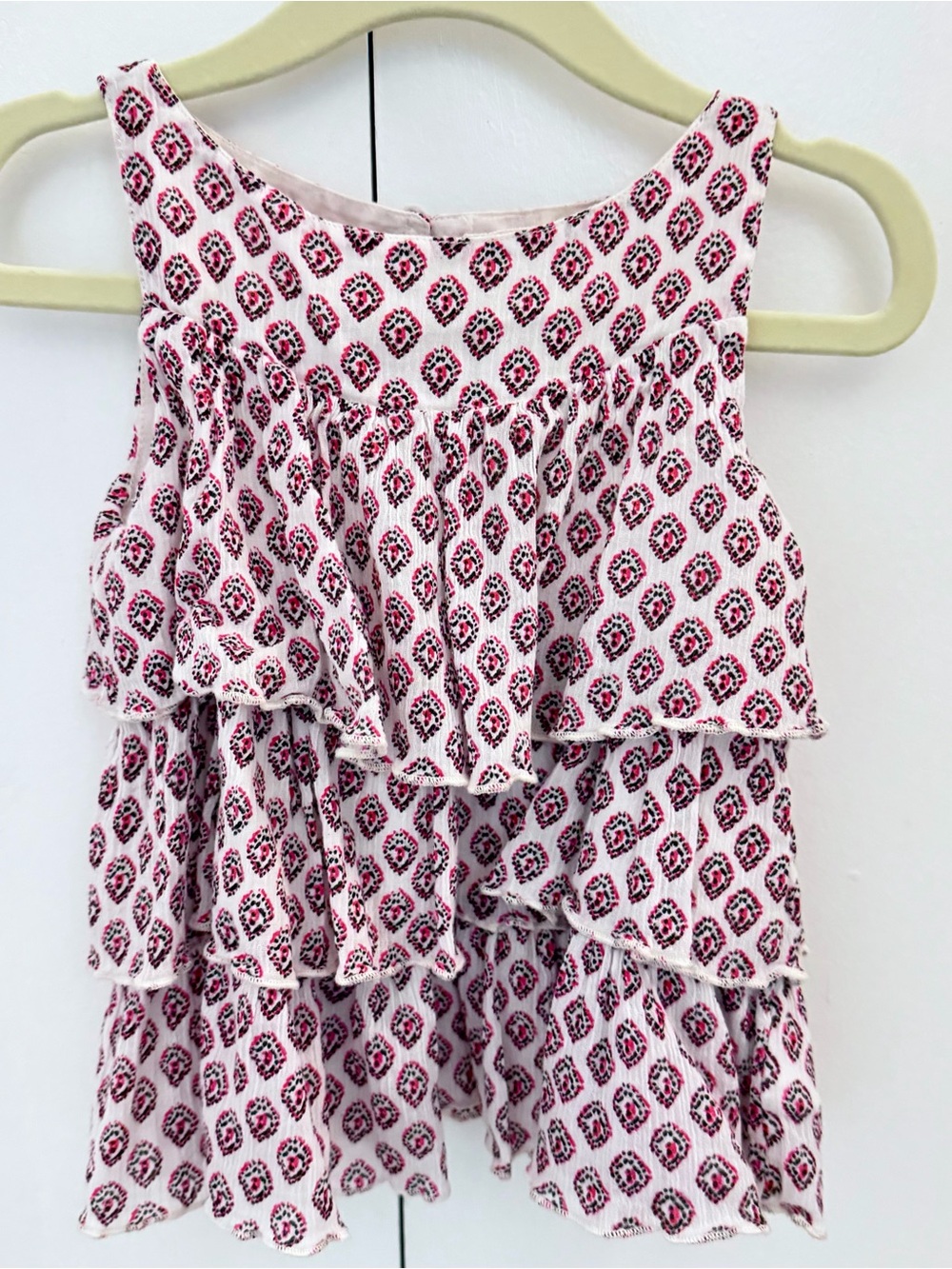 Tucker + Tate tiered sleeveless ruffle top